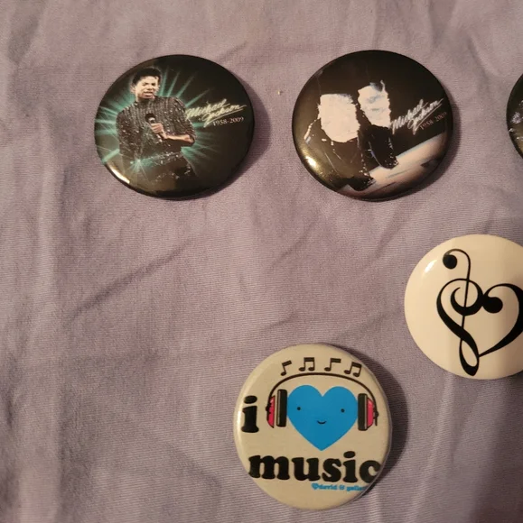 Music Lovers Button Pin Collection! (X10) - Picture 2 of 3